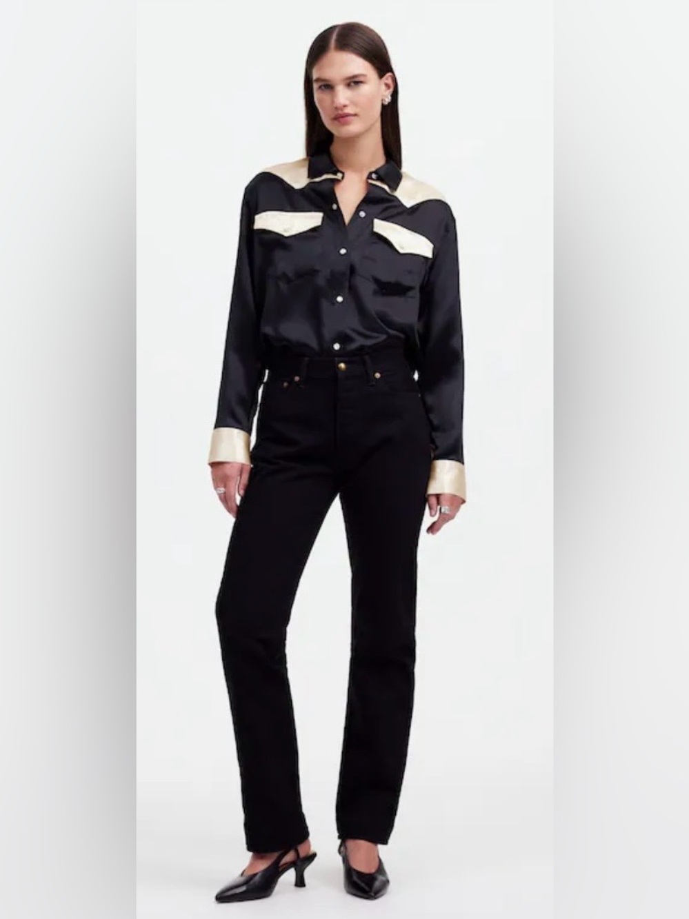 Alexa Chung x Madewell High Rise Straight Jean - Run Big